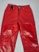 Diesel P-Arcy Lederoptik Hose Leather Effect Trousers Pants Freizeithose Gr. 26