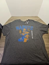 NARUTO 9 T Shirt "Size 2XL" Official  Item LIGHT DARK CHARCOAL