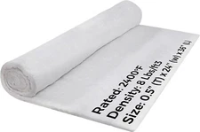 1/2" Ceramic Fiber Insulation Blanket 2400F 8# High Temp Insulation 24" x 36"
