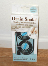 Evriholder 2 Pack Power Drain Snake Hair Clog remover Tool