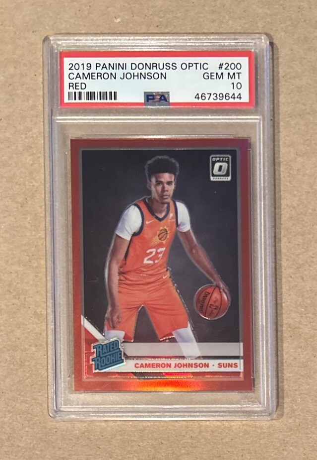 2019-20 Donruss Optic Cameron Johnson Suns Red Rated Rookie Card #200 /99 PSA 10