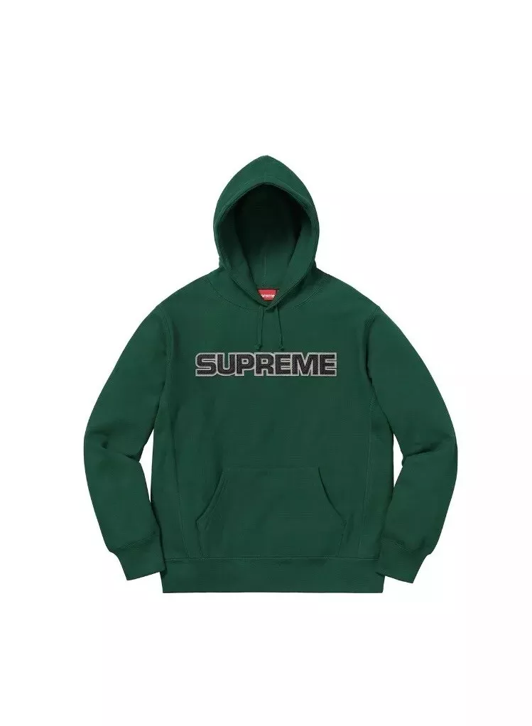 Green sales hoodie supreme