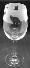 MAINE COON CAT Frieze Boxed 35cl Crystal Wine Glass