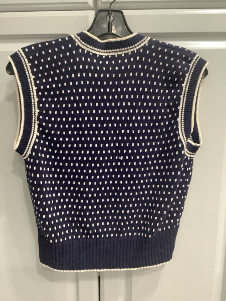Evan Pic one Petites Polka Dot Sweater Vest eBay