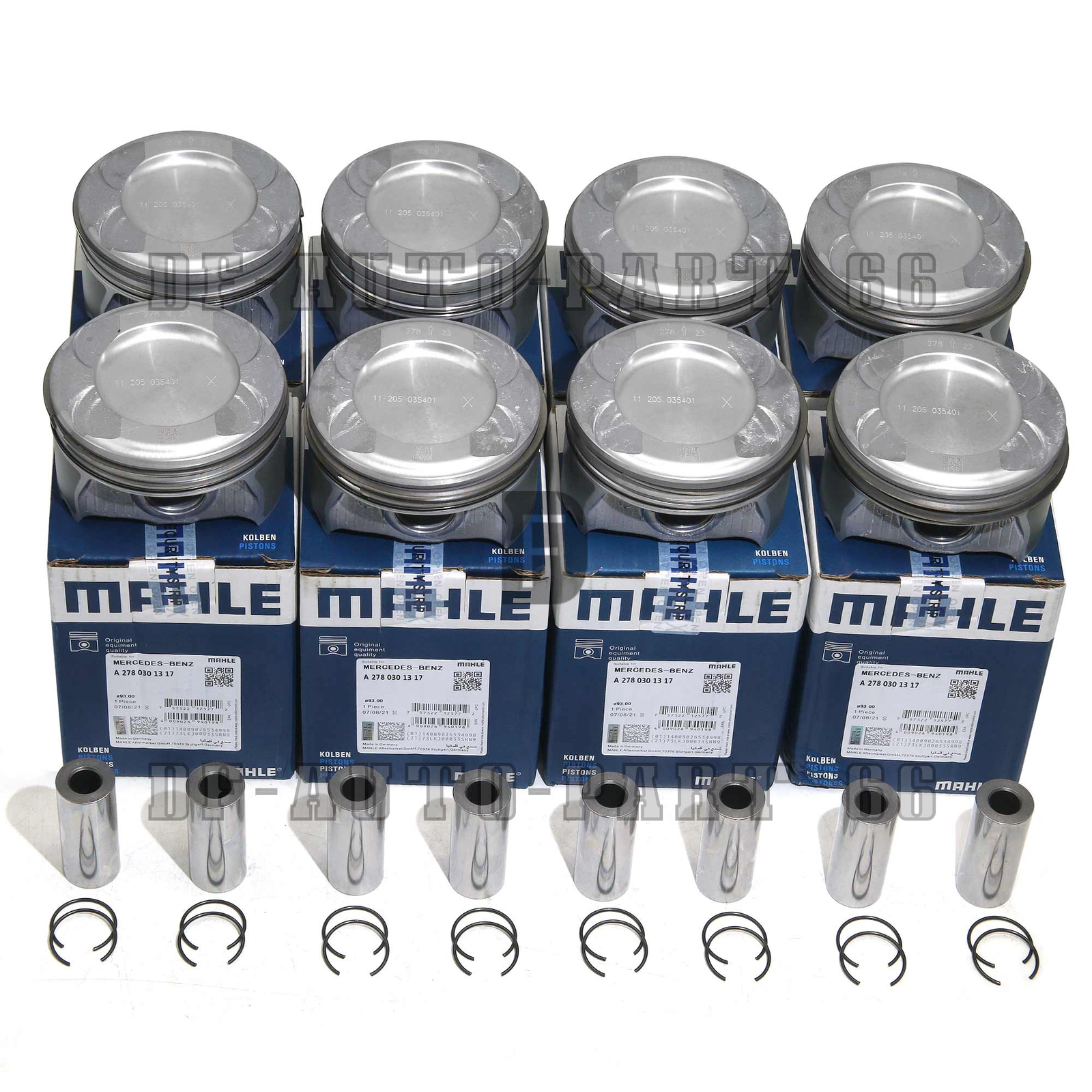 8x STD Pistons & Rings Set For Mercedes-Benz E63 G63 S63 AMG W212 W463 5.5L M157