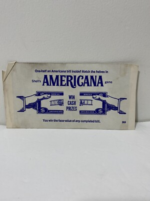 Vintage Shell's Americana Game Vintage Game 1960s Fun Money Ad