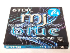 TDK MUSIC JACK BLUE MJ 74 MD Mini Disc SEALED NEW