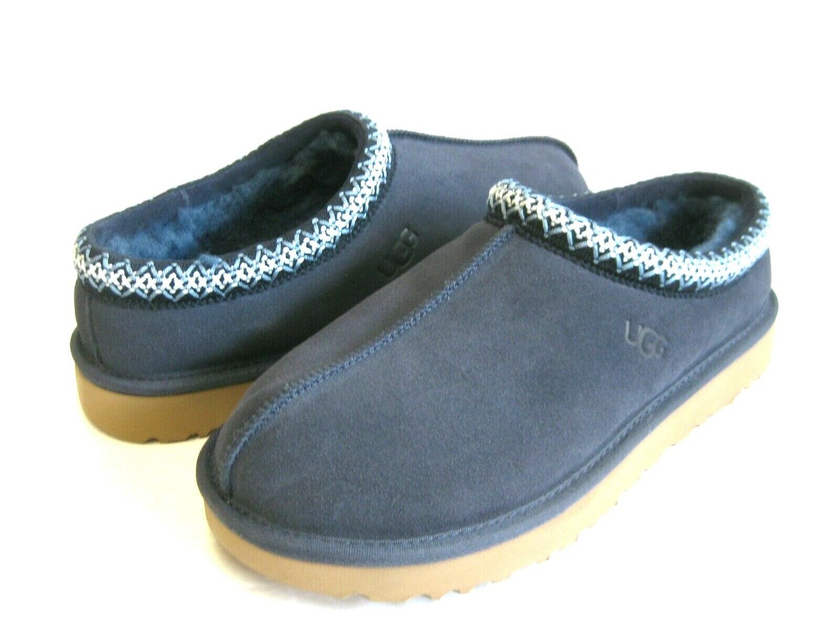 靴 ugg tasman navy 27cm UGG Tasman Navy Blue Suede/ Sheepskin Slippers/ Shoes Women