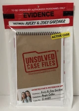 Unsolved Case Files  Avery & Zoey Gardner Murder Mystery Detective Game NEW