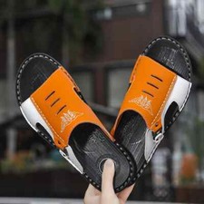 Zapatillas de verano de moda para hombre, sandalias de playa estilo coreano.