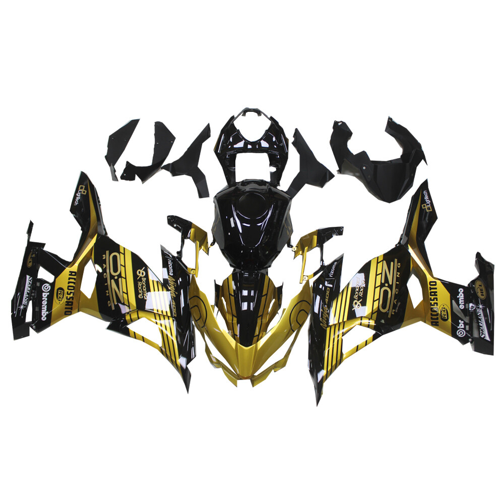 NT Injection Gold Black Fairings Fit for Kawasaki 2018-2023 NINJA