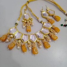 Bride Dulhan Jewelry Sets Actress Jewelry  Event Back Bridal Haldi Mehandi Neck