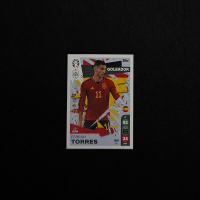 FERRAN TORRES-SPAIN-TOPPS-MATCH ATTAX-LIDL-UEFA EURO-GERMANY 2024-N.78-NEW
