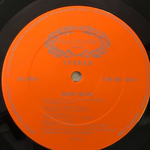Johnny Mathis 1970 UK Vinyl LP On The Sunny Side Of The Street record - Picture 3 of 3