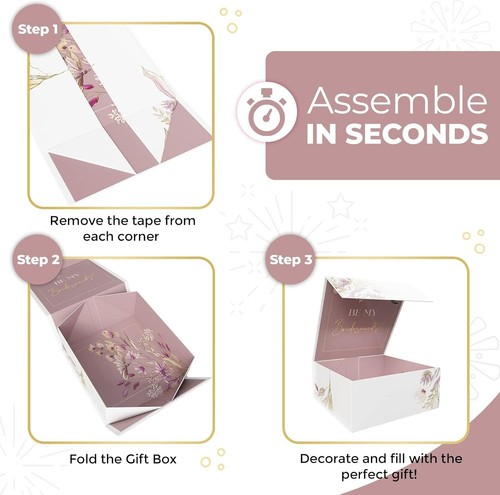 Bridesmaid Proposal Box- Will You Be My Bridesmaid Box- Bridesmaid GIFT Boxes - Picture 4 of 5
