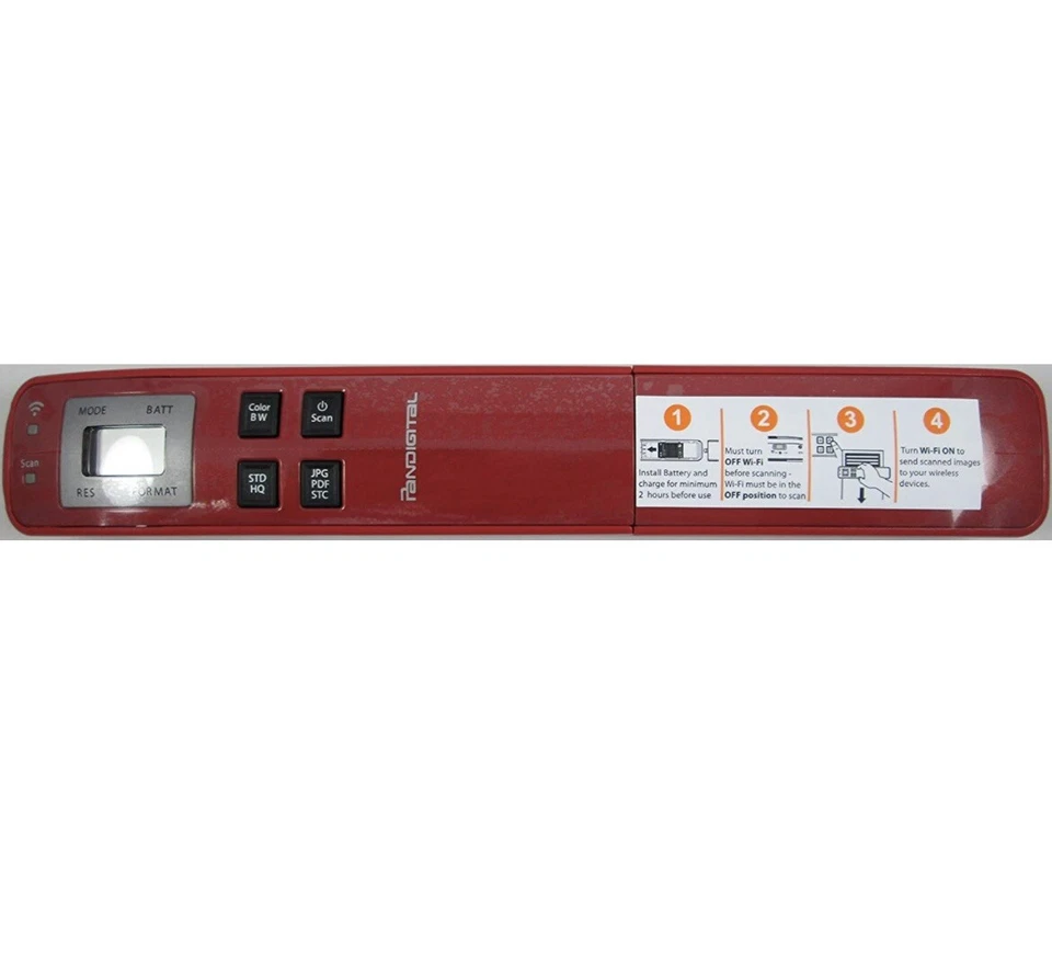 Pandigital Handheld Wifi Wand Scanner 8.5 x 14 Red - New in Box S8X1102RD - Image 2 of 4