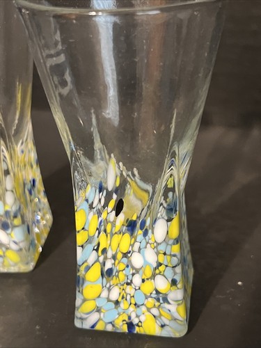 Set Of 2 Vintage Royal Caribbean Cordial Splatter Glass - Picture 3 of 6