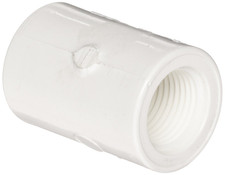 Spears 435-010 PVC Pipe Fitting, Adapter, Schedule 40, White, 1" Socket X NPT Fe