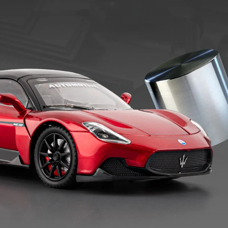 1/24 Maserati MC20 Cabrio Alloy Car Model Diecast Car Vehicle Model Sound Light - Image 2 of 4