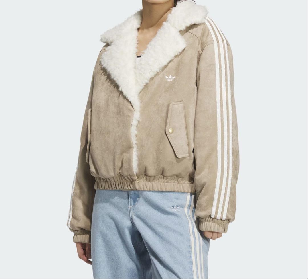 ジャケット・アウター vintage adidas decente boa jacket Adidas Original Mens BOA SHERPA FLEECE JACKET BEIGE M-2XL