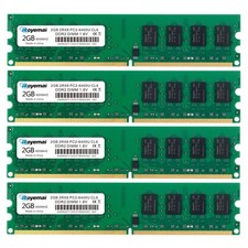 ROYEMAI 8GB DDR2-800, PC2-6400 Kit (4x2GB) DDR2 800, 8GB(2GBx4) 6400U
