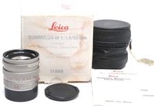  Leica M 1.4/50 Summilux-M Titanium edition boxed 11869 almost mint