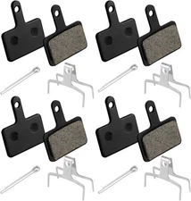 4 Pairs Bike Brake Pads, Resin Semi-Metal Bicycle Disc Brake Pads Replacement...
