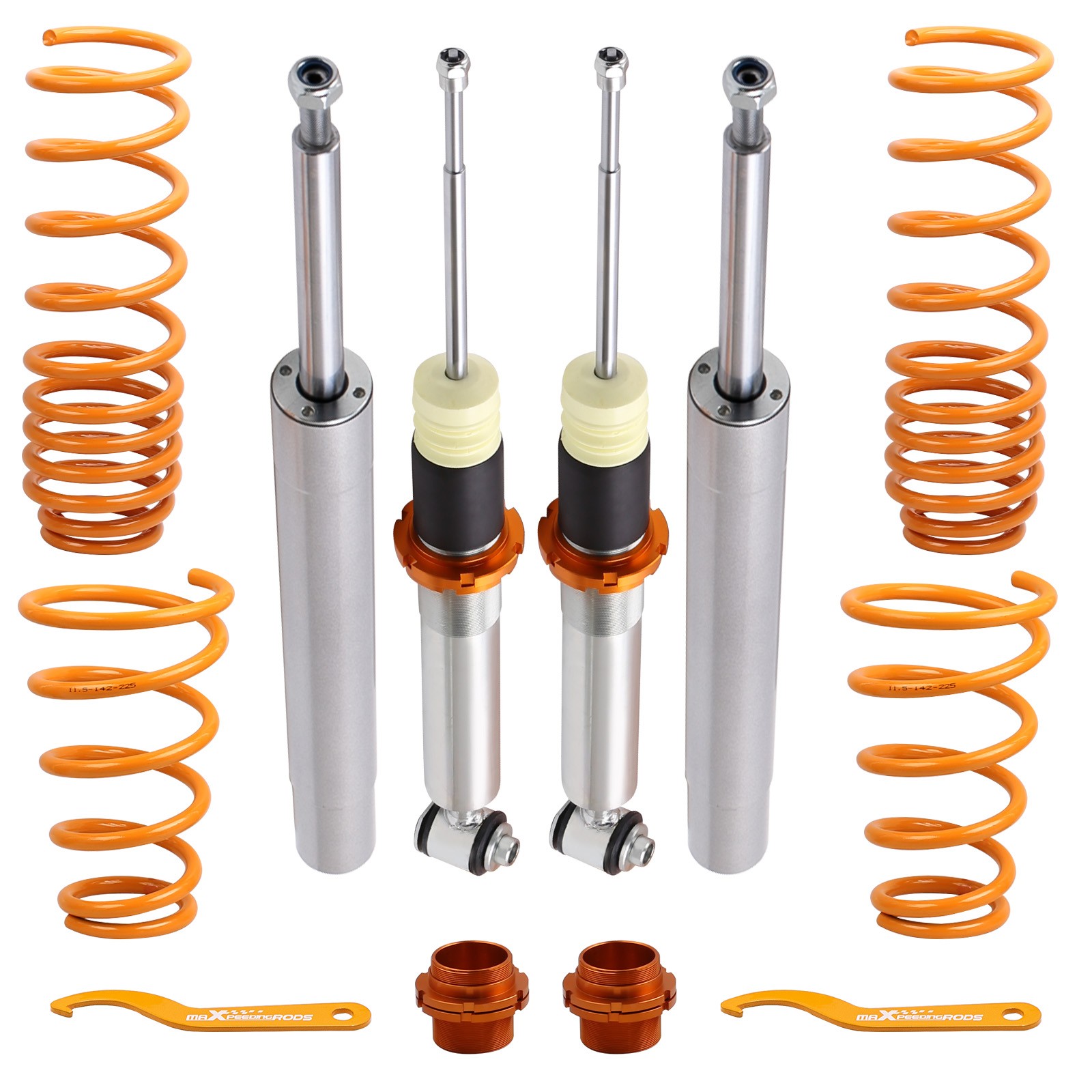 4pcs Coilovers for BMW 5 Series Saloon 530i, 535i, 540i E34 1989-1995
