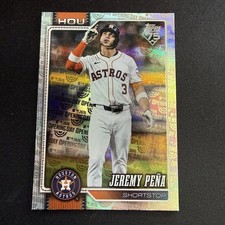 2026 Topps #307 Jeremy Peña Opening Day Foil Astros SP Parallel