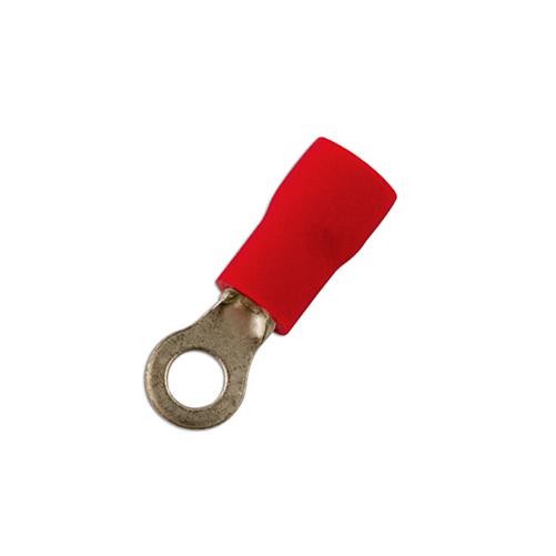 Connect Red Ring Terminal 6.4mm 100pc 30146