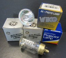 Projector Lamp Mixed vintage lot DDM EXW EJL ELH GE Sylvania WIKO
