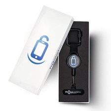Retractable Anti Theft Phone Holder with Belt Clip Stainless Steel Cable