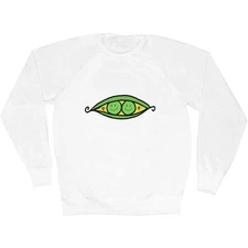 'Two Happy Peas in a Pod' Adult Sweatshirt / Sweater / Jumper (SW049030)