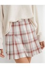 Aerie Class Act Pleated School Girl Mini Skirt Plaid Preppy Academia White Red S — photo 2