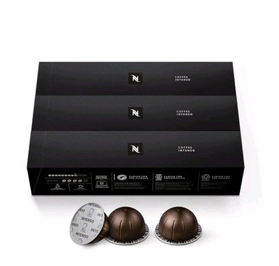 Open Box Nespresso Capsules Vertuo, Intenso, Dark Roast Coffee,30 Pods