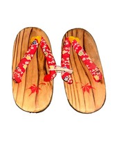 Traditional Japanese geta clog sandals.