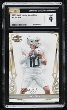2023 Leaf Trinity Mega Box Bo Nix #5 CGC 9 Mint 0ma6