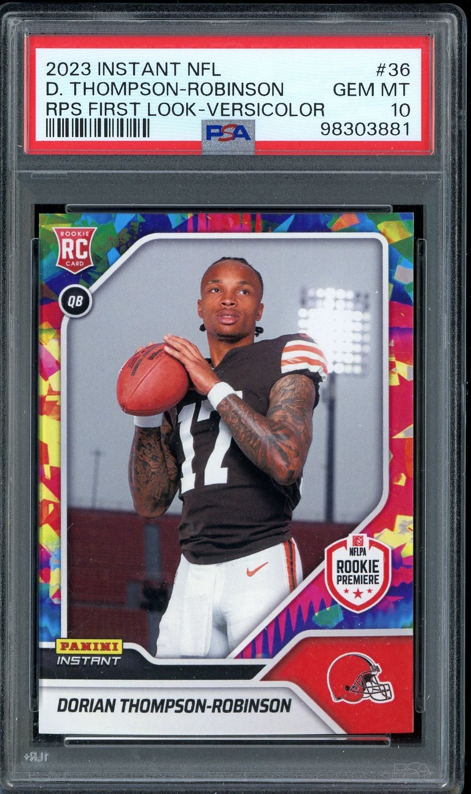 Dorian Thompson-Robinson Panini Instant NFL Rps First Look #36 Versicolor