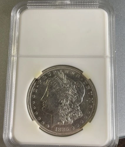 1885-S AU $1 Morgan Silver Dollar-Nice Luster-Low Mintage of 1,497,000