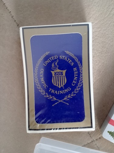 Lot 2 New Playing Card Decks Olympic USA Bunker Flag + Souvenir Poker Game Case - Picture 15 of 17