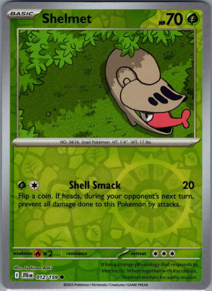 Shelmet - 012/159 - Reverse Holo - Journey Together - NM/M