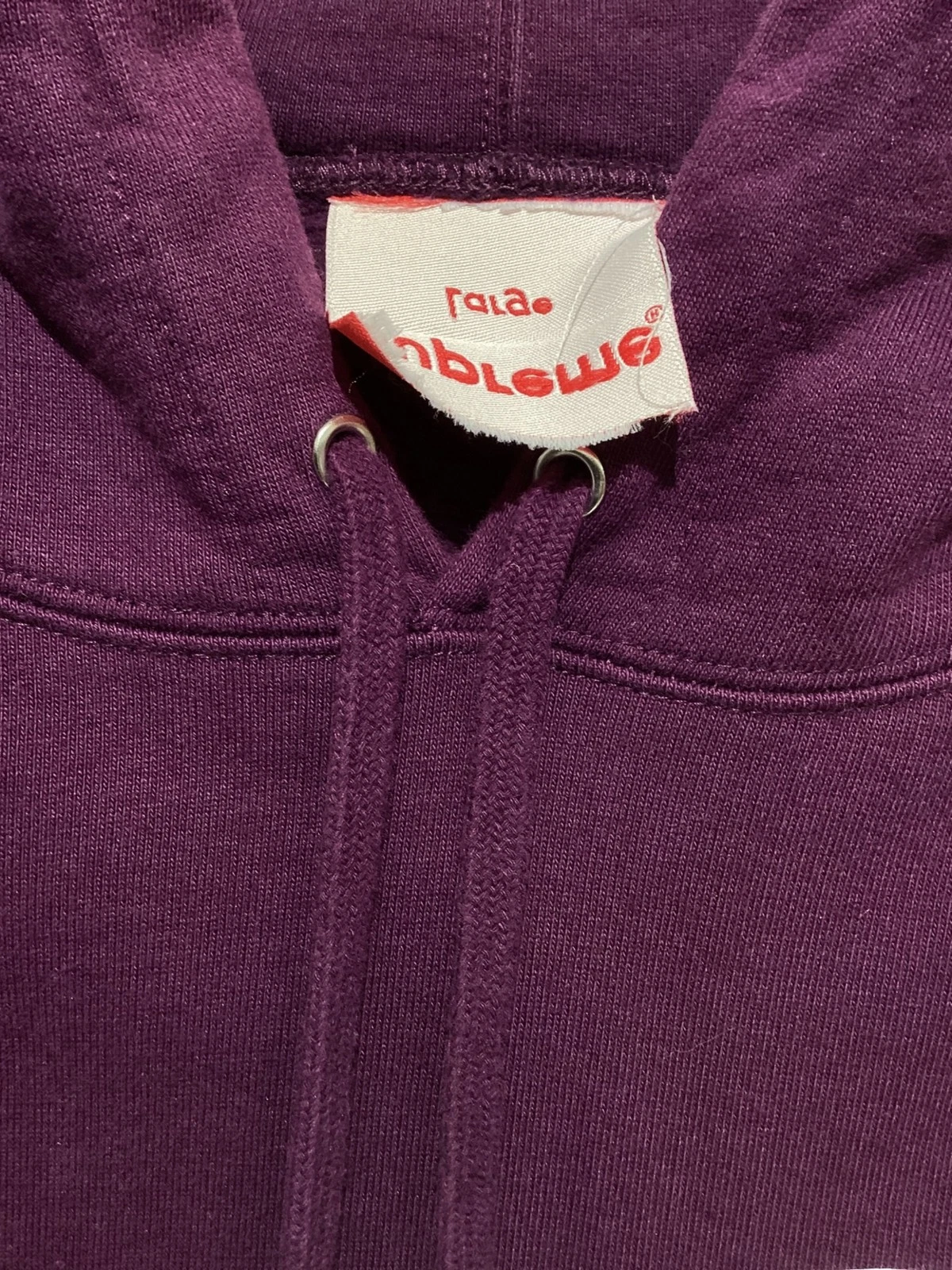 Felpa con cappuccio SUPREME Riflettente Taglia:L Viola x Bianco Uomo