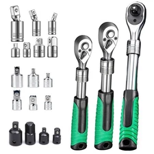 72 Zähnen Ratsche Knarre Umschaltknarre Ratschenschlüssel 1/2 3/8 1/4 /Stecknuss