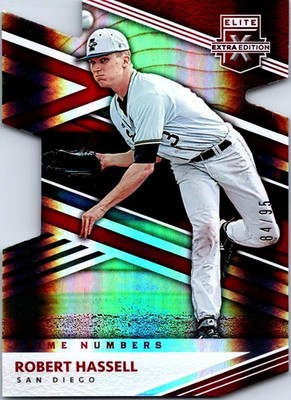 2020 Panini Elite Extra Edition #8 Robert Hassell Prime Numbers A Die Cut #/95