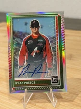 2025 Panini Donruss Racing Ryan Preece Silver Optic Auto