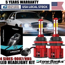 Led Headlight Kit 9007 Hb5 6000k White Hilow For Lincoln Town Car 1990-2002 Led Headlight Kit 9007 Hb5 6000k White Hilow For Lincoln Town Car 1990-2002