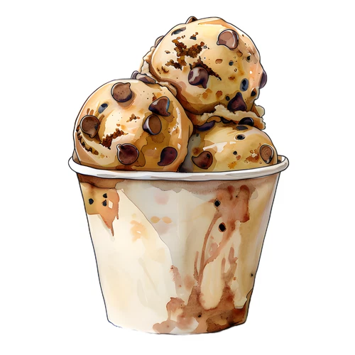 Ice Cream Self Adhesive Vinyl Sticker