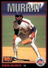 Eddie Murray 1993 Triple Play #41 Mets MLB READ FREE SHIPPING AutographDen