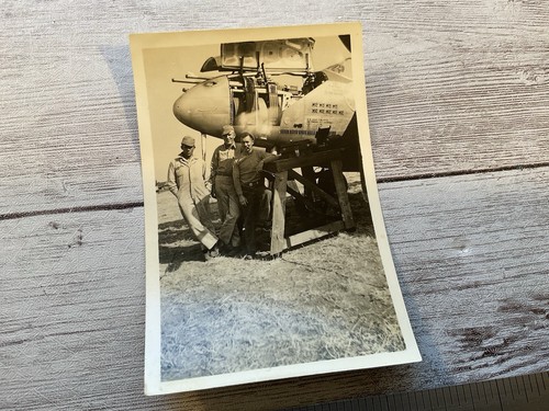 ORIGINAL WWII CHINA 449TH FIGHTER SQDN ACES P-38 AIRCRAFT PHOTO FLYING TIGERS - Picture 1 of 2
