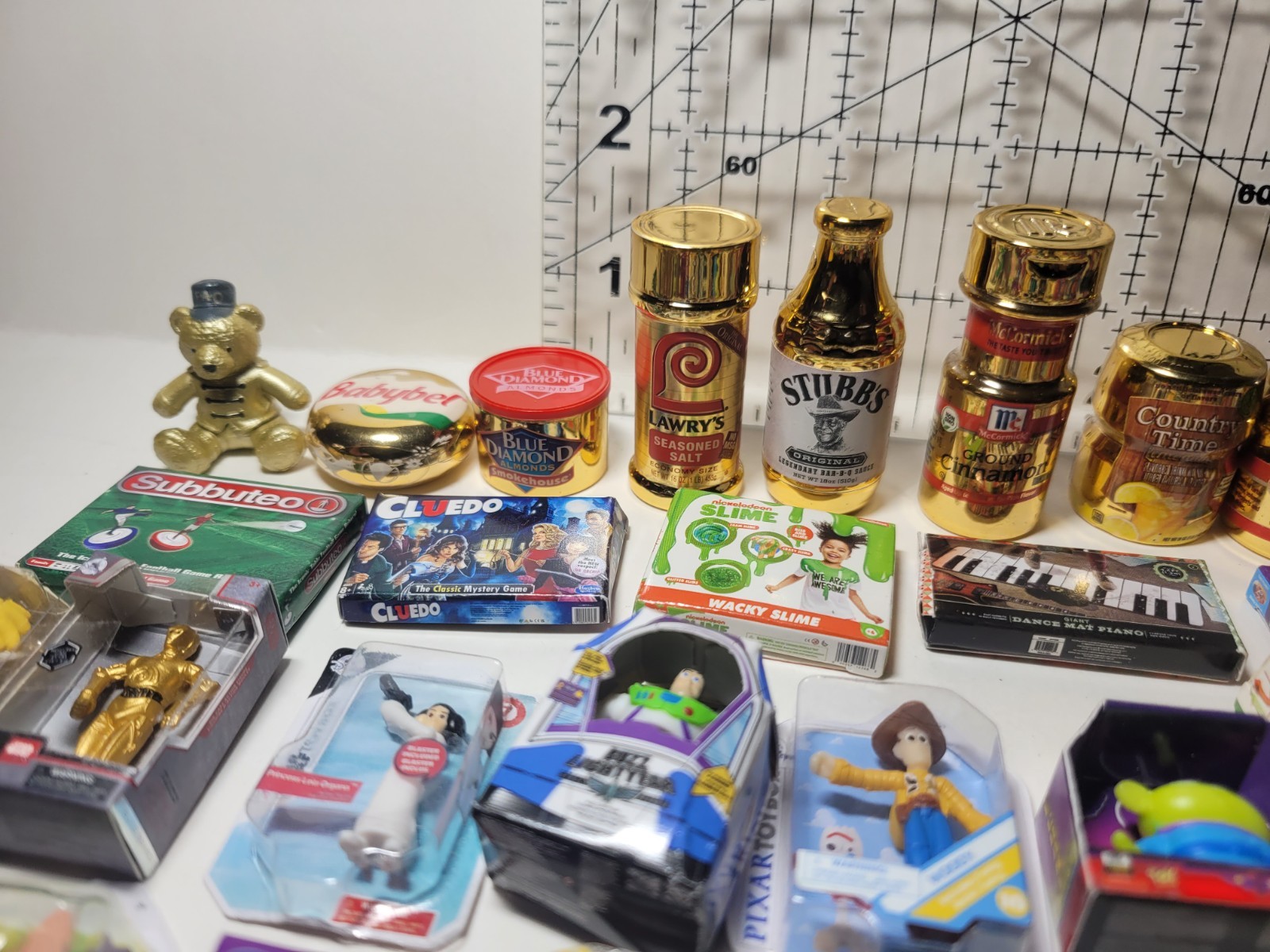 Zuru Mini Brands Lot of 104 No Duplicates Toys Food Bathroom Candy Gold